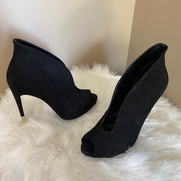 SCHUTZ Shoes - SCHUTZ BLACK OPEN PUMP BOOTIE